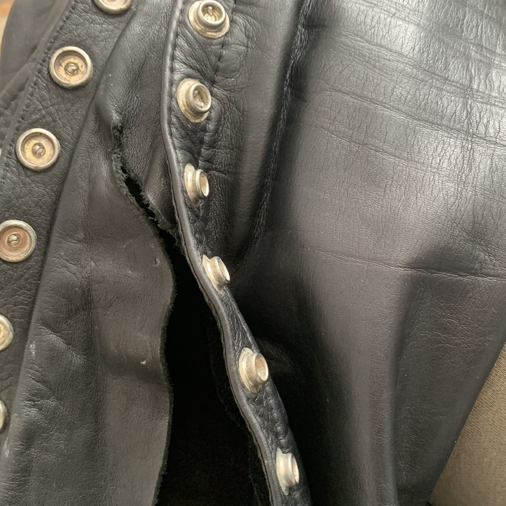 VINTAGE MOTO LEATHER PANTS - Picture 16 of 16